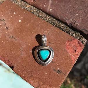 Sterling Silver Turquoise Pendant Charm